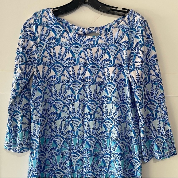 Lilly Pulitzer Bay One of a Kind Engineered Dress Whisper Blue 30152 - Picture 8 of 11